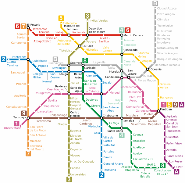 O metrô da Cidade do México