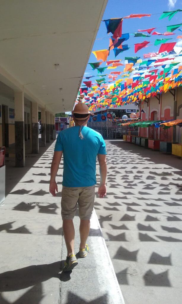 As bandeirinhas coloridas em Caruaru